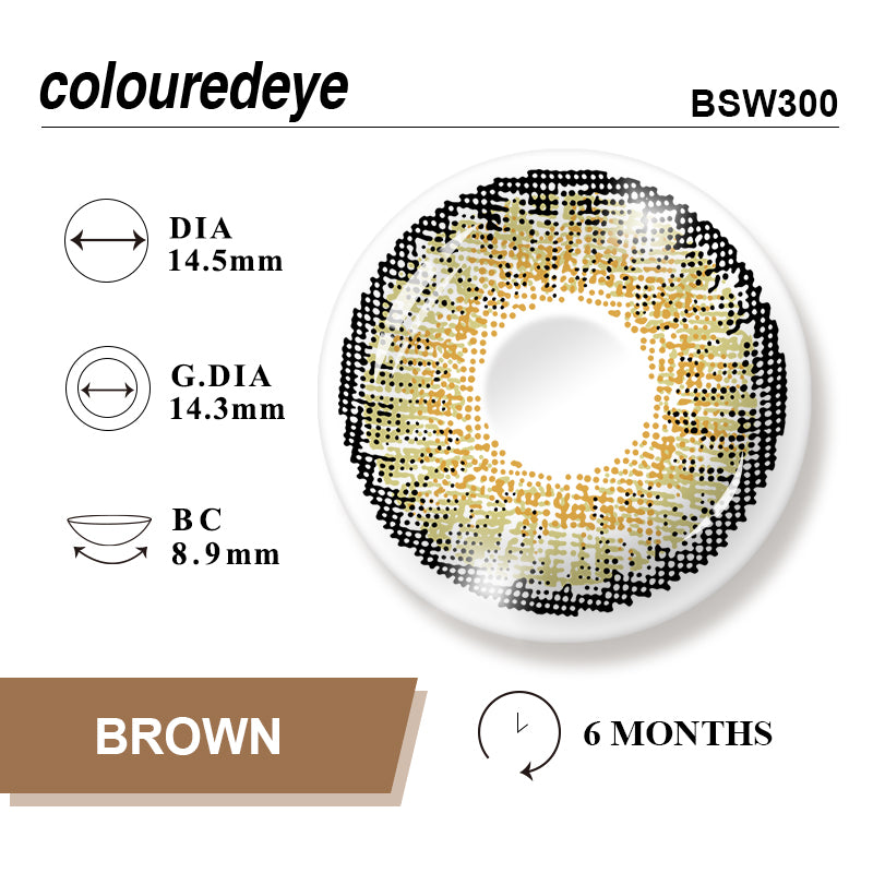 Contact Lenses Amber Brown