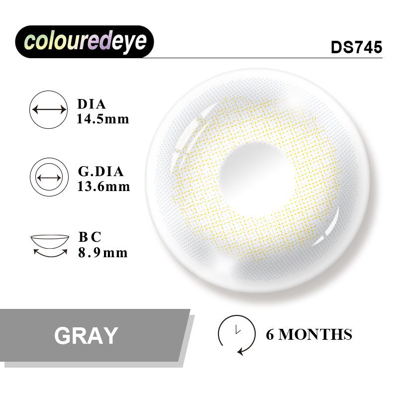 Grau Kontaktlinsen 14.2 mm – Tageslinsen